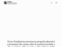 Tablet Screenshot of fondazioneverso.org